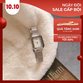 Đồng hồ nữ GEDI HÀN QUỐC màu bạc 22mm