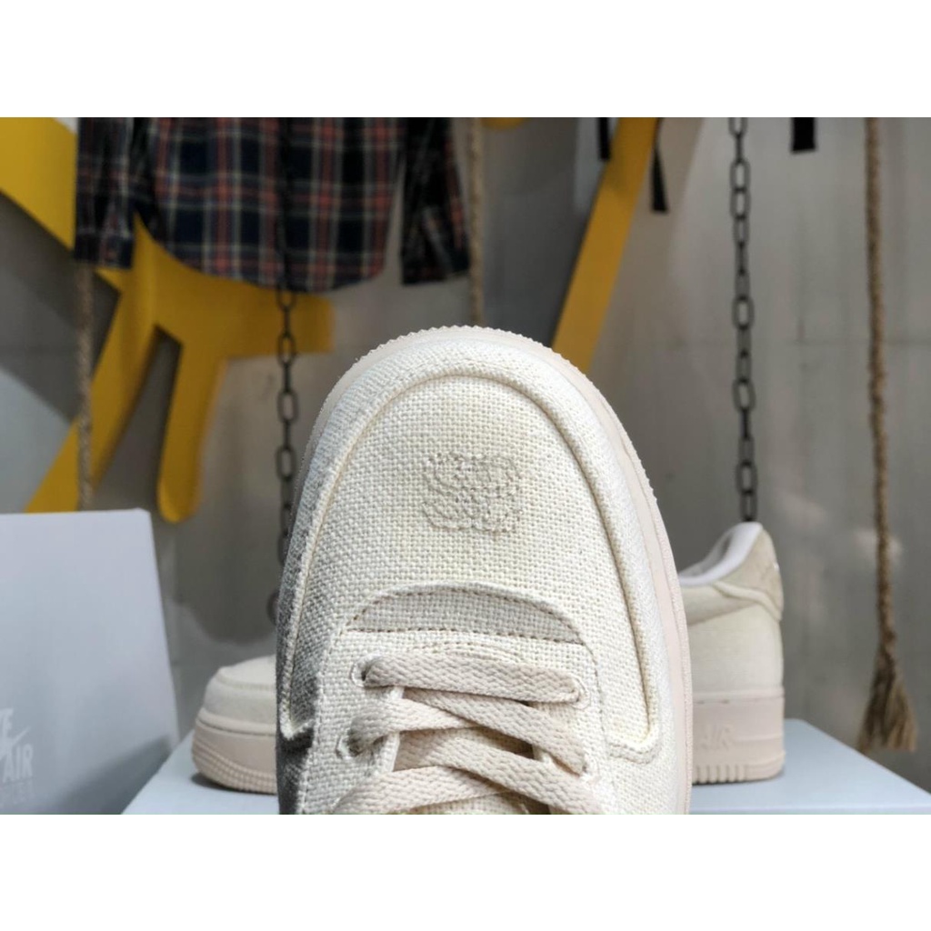 Giày Sneaker Cổ Thấp  AF1 - Air Force 1 x Stussy Fossil Stone