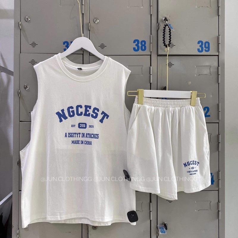 TANKTOP | Set bộ tank top NGCEST liền bra cho hè cá tính | BigBuy360 - bigbuy360.vn