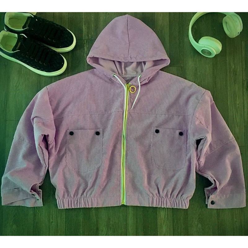 Áo Khoác Lửng, áo khoác Croptop Nữ Nhung Gân Tăm Hàng Cao Cấp Phối Nút Siêu Sang Chảnh _ Ảnh Thật Kèm Video_ Hàng Có sẵn | BigBuy360 - bigbuy360.vn