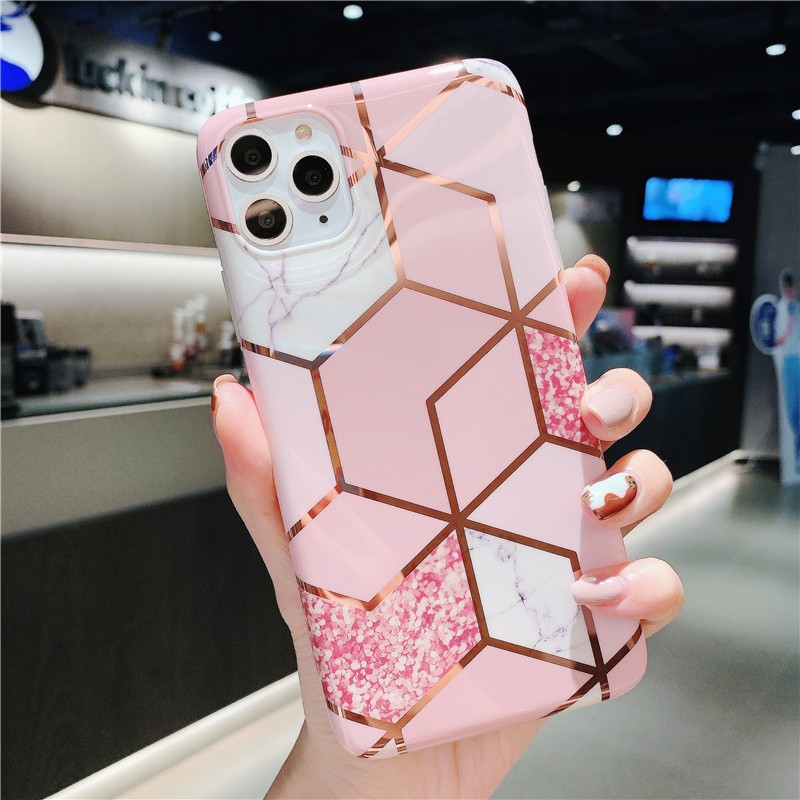 Ốp lưng iphone Vân đá ánh hồng 5/5s/6/6plus/6s/6s plus/6/7/7plus/8/8plus/x/xs/xs max/11/11 pro/11 promax/samsung | BigBuy360 - bigbuy360.vn