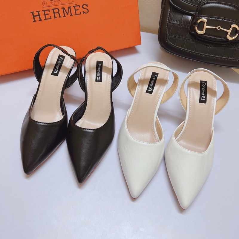 [Shop bán sỉ] Giày sandal cao gót bít mũi trơn gót nhọn 5p siêu hot
