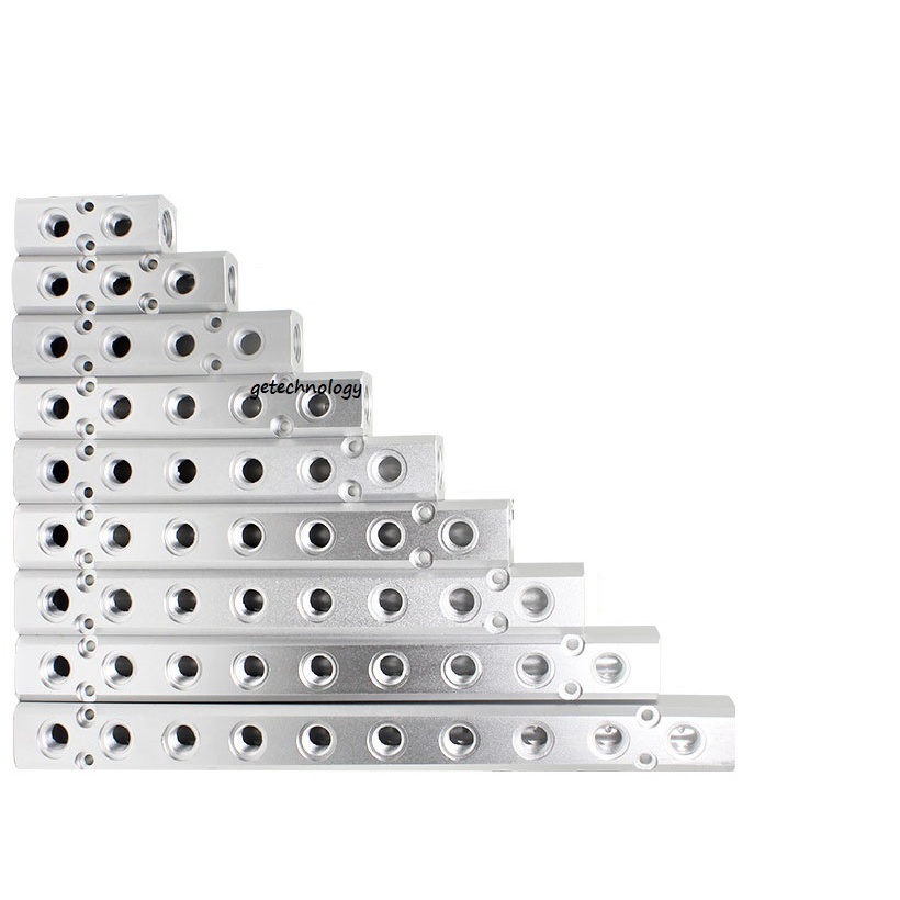 Thanh chia khí nhiều cổng chia 2,3,4,5 ren trong LA2, LA3, LA4, Bộ chia khí nhiều cổng LA2, LA3, LA4