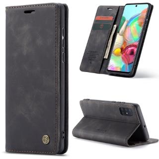 Dành Cho Samsung Galaxy Note 10 + Lite A51 A71 A81 A91 Ốp Lưng Điện Thoại Flip Case Retro Da Đứng Flip Cover Card Pocket Case