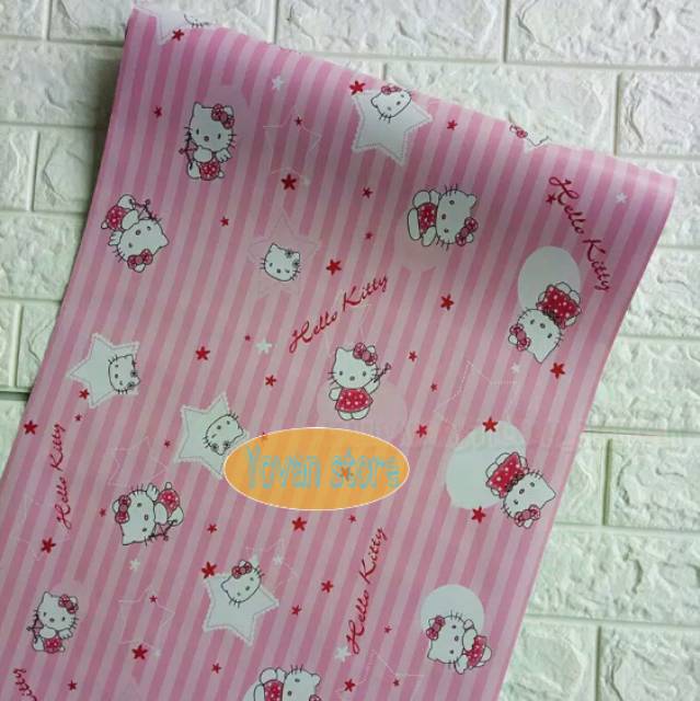 Giấy Dán Tường Ys-Hk02 Kênh 500 Walpaper Hello Kitty