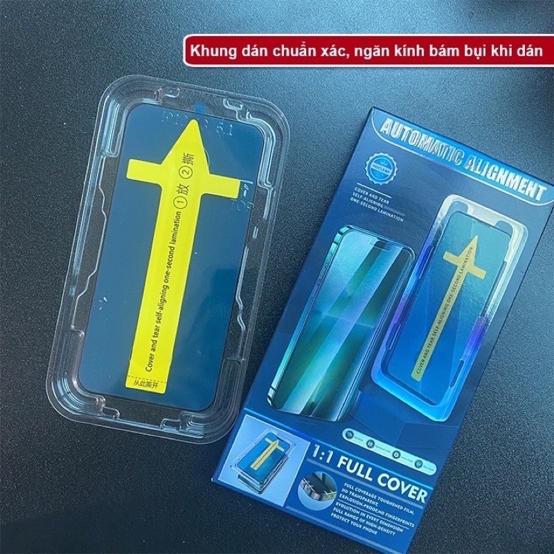 ❤️ Kính cường lực tự dán siêu dễ cho điện thoại IP 14promax, 14pro,14,13,13promax...hiệu Blue arrow