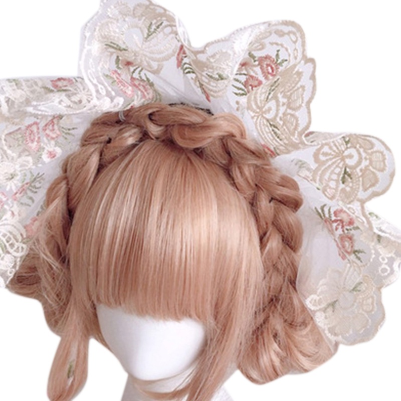 Mũ Bonnet Đính Ruy Băng Phong Cách Lolita Cho Nữ