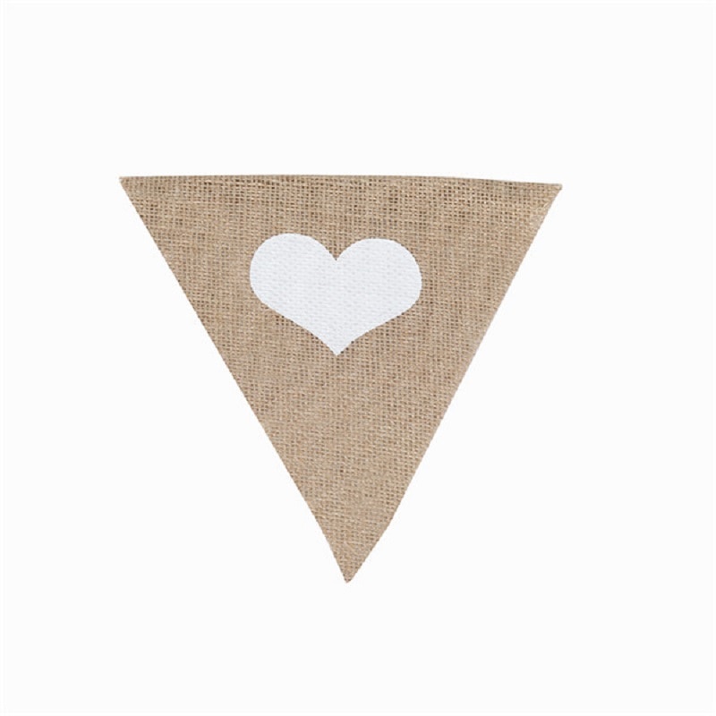 Dây cờ vải bố in chữ A-Z trang trí tiệc cưới đẹp mắt