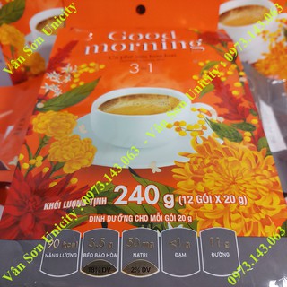 Cà phê sữa Good morning thùng 12 gói