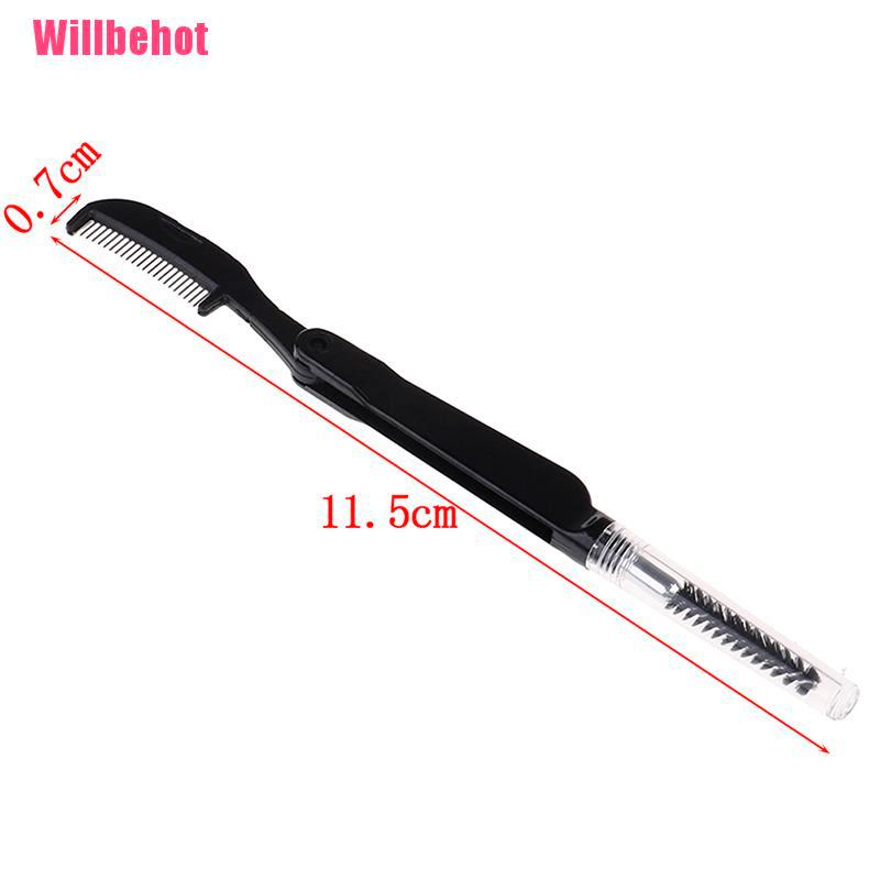 [Hàng mới về] Cọ lược chải trang điểm lông mi lông mày gập lại được tiện lợi