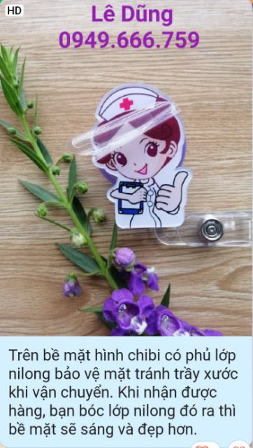 Móc đeo thẻ tên ngành Y. .