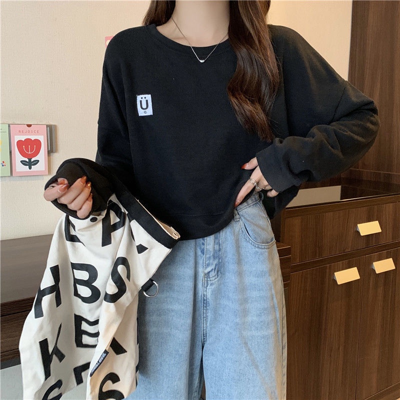 Áo Sweater Mỏng Dáng Ngắn Dễ Thương Thời Trang Xuân Thu Cho Nữ