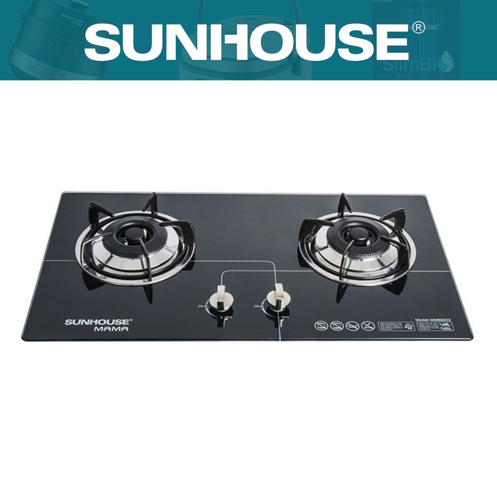 Bếp gas âm kính SUNHOUSE MAMA MMB6632