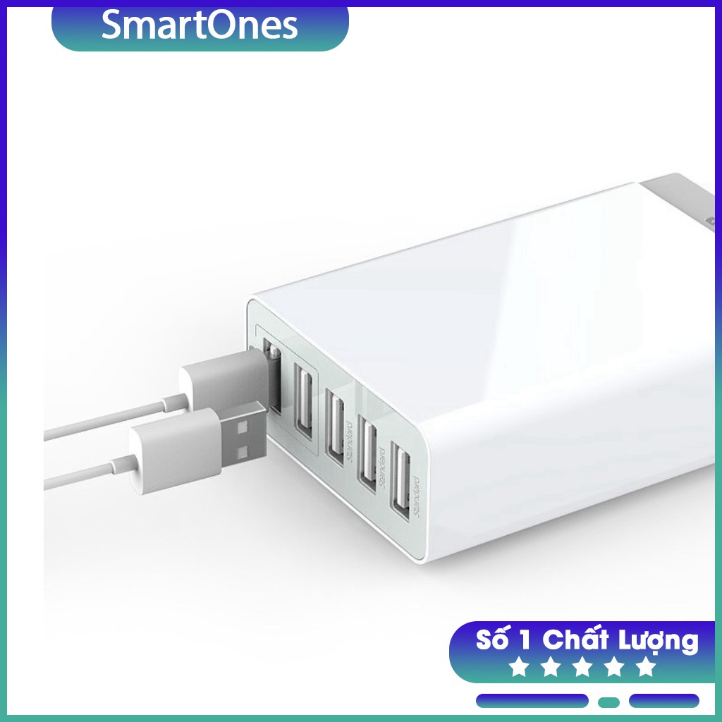 Củ sạc Anker PowerPort 5 Lite - A2134 5 cổng sạc USB công suất 25W cho điện thoại iPhone, iPad, Samsung, Huawei...