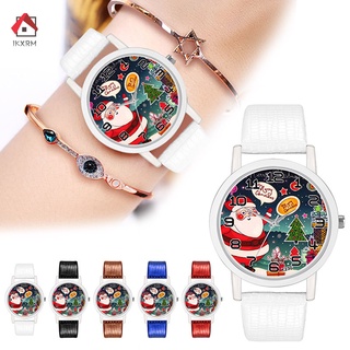 Đồng hồ đôi Dây Da Ikxrm Phong Cách Giáng Sinh C thumbnail