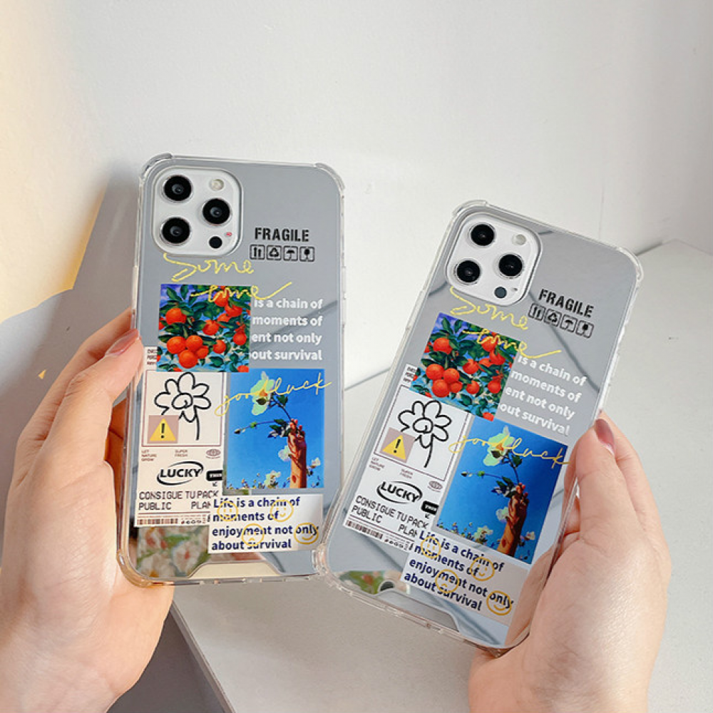 ốp điện thoại Tráng Gương In Chữ Cá Tính Cho Iphone 12 11 Pro Max X Xs Max Xr 8 7 Plus Se | BigBuy360 - bigbuy360.vn