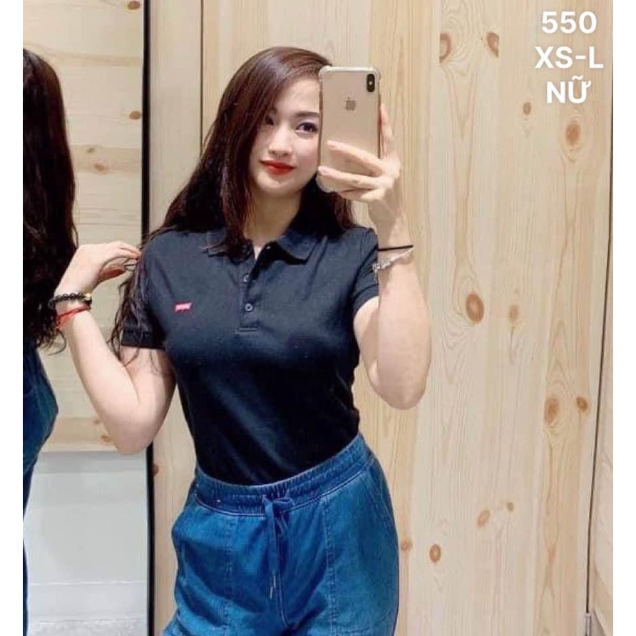 A545- ÁO POLO NỮ THÊU LE.VI