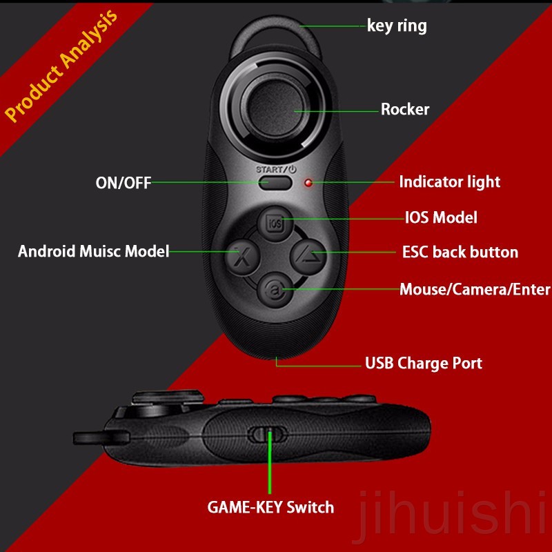 Tay Cầm Chơi Game Bluetooth Không Dây Mocute 032