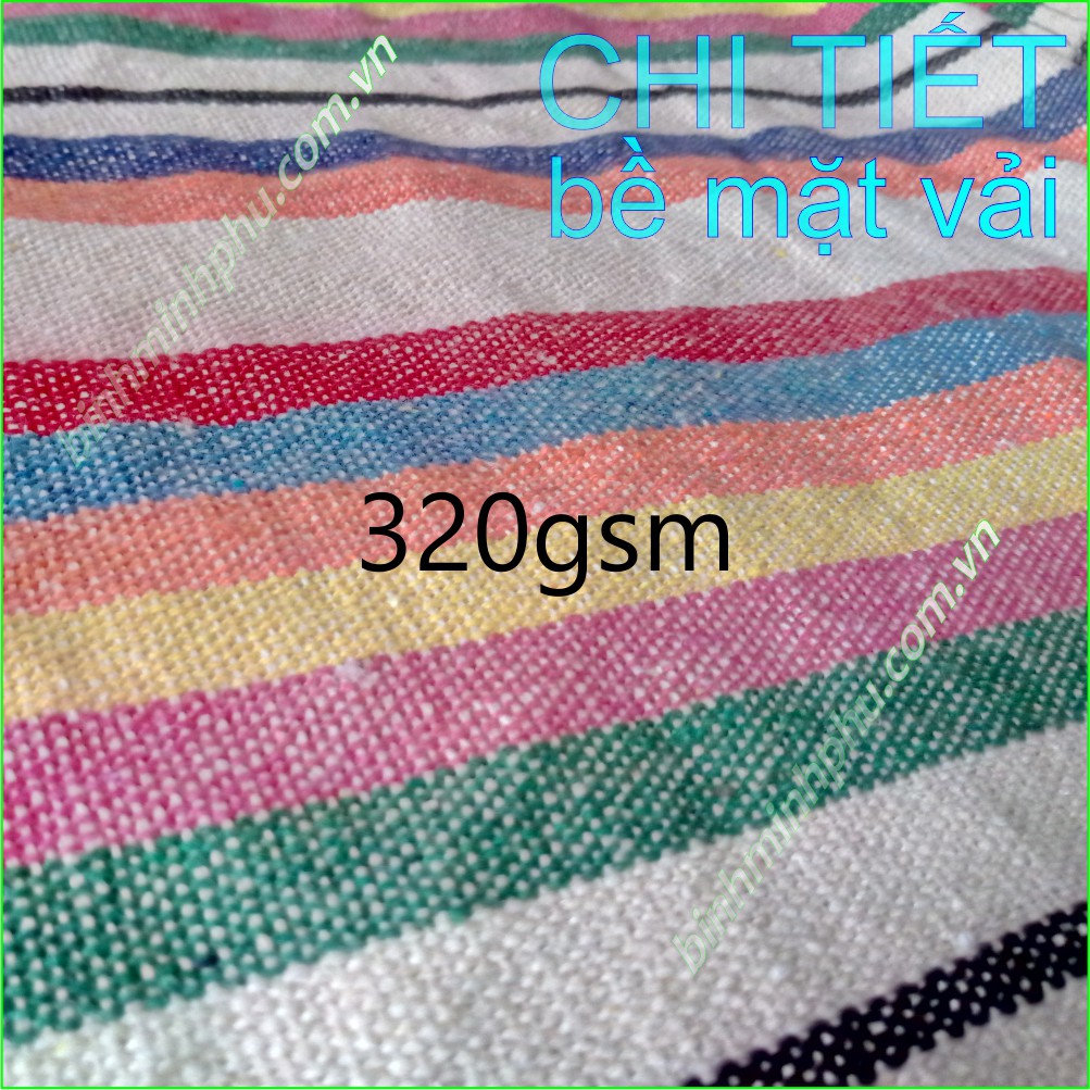 XÍCH ĐU VẢI COTTON MINH PHÚ CỦA BỘ SẢN PHẨM VÕNG XẾP ĐA NĂNG MINH PHÚ 4 TRONG 1 - MÀU: SỌC 7 MÀU, MÃ XICHDU1 | BigBuy360 - bigbuy360.vn