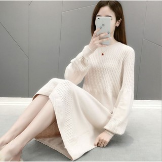 V006 - Váy len cao cấp tay bồng