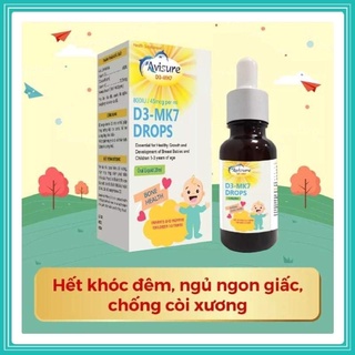 [Tặng quà] Avisure D3 MK7 Drops - bổ sung vitamin D3 và K2 giúp bé cao lớn vượt trội