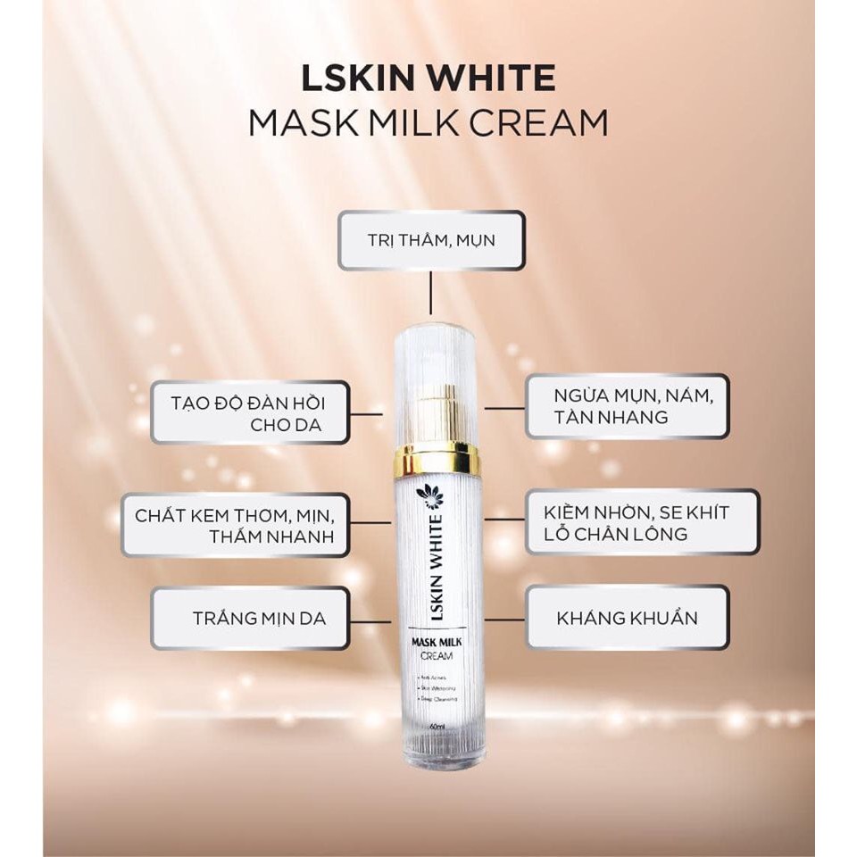 Combo Ủ trắng da kén tằm kết hợp kem baby face milk cấy trắng, căng bóng, trắng hồng | BigBuy360 - bigbuy360.vn