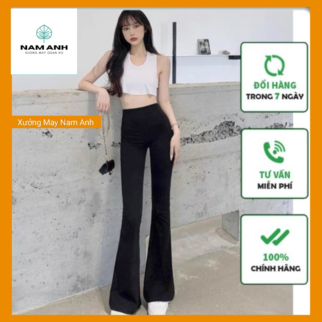 Quần Ống Loe Nữ Cạp Cao Dáng Dài, Quần Legging Nữ Ôm Ống Loe Nên From Xinh Tôn Dáng | WebRaoVat - webraovat.net.vn