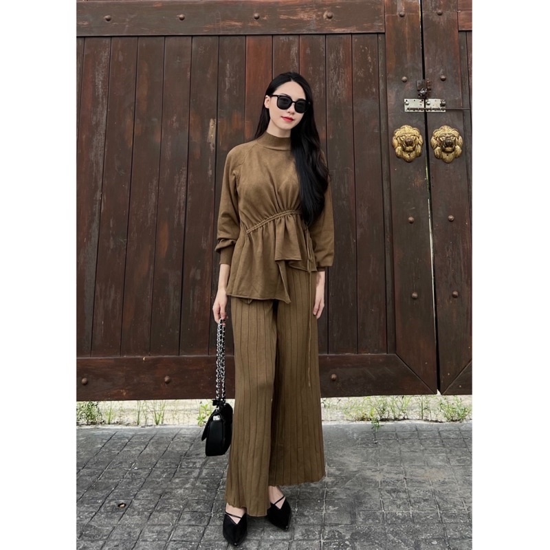 ( Ảnh thật ) S811 Set len thời trang Quảng Châu ⚡️ bộ len cao cấp xịn sò phong cách Hàn Quốc