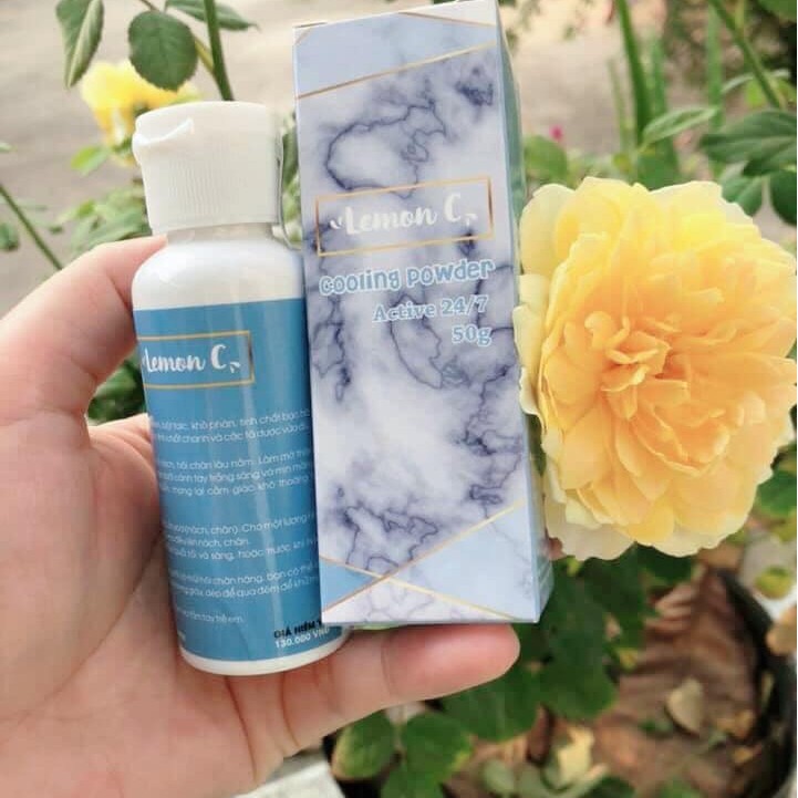 Phấn lạnh Lemon C ngừa hôi nách, hôi chân