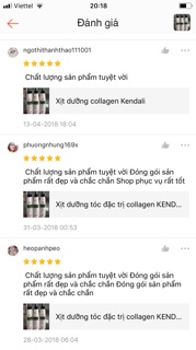 Xịt dưỡng tóc collagen  Kendali mềm mượt tóc 250ml