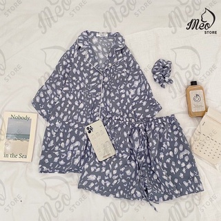 Đồ bộ lụa pijama chất mềm mịn mát.