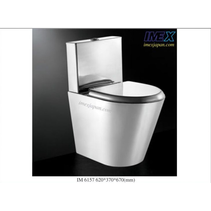 Bồn cầu 1 khối - Bồn cầu liền khối - Bệt nguyên khối Inox 304 IM 6157