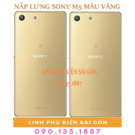 NẮP LƯNG SONY M5 MÀU VÀNG