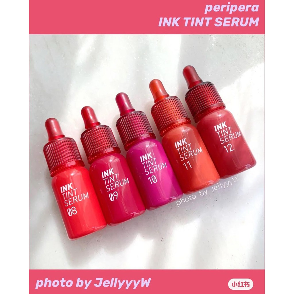 Son Tint Ẩm Mượt - PERIPERA INK TINT SERUM [màu mới 08-12]