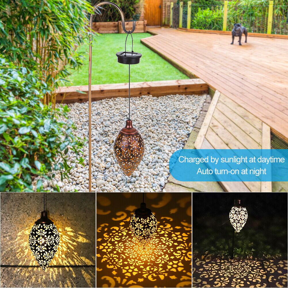 Dây Đèn LED Treo Trang Trí Sân Vườn Sử Dụng Năng Lượng Mặt Trời