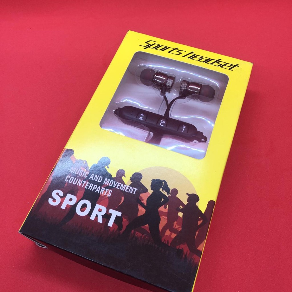 Tai Nghe Bluetooth Sport S8 – Âm Thanh Siêu Bass (ĐEN, ĐỎ)