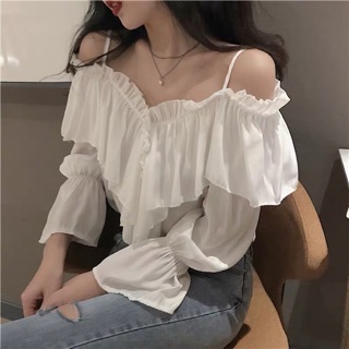 Áo trễ vai bèo có dây