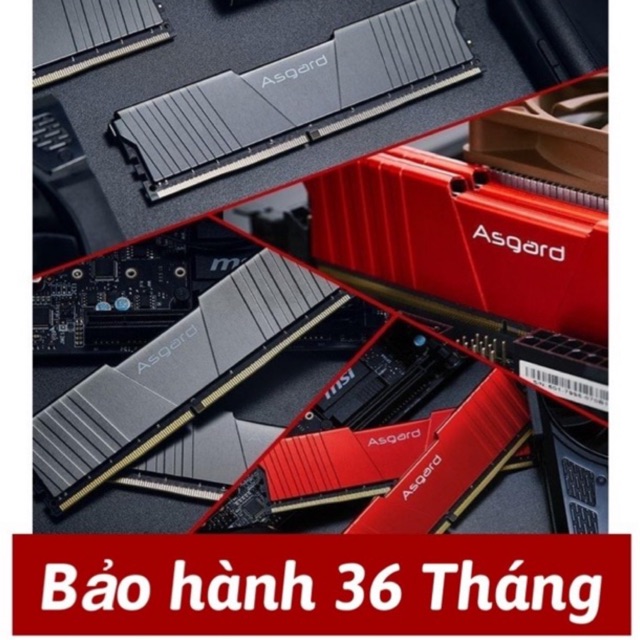 Ram 8GB ASGARD DDR4 Buss 2666 Kẹp tản nhiệt New bảo hành 36 Tháng