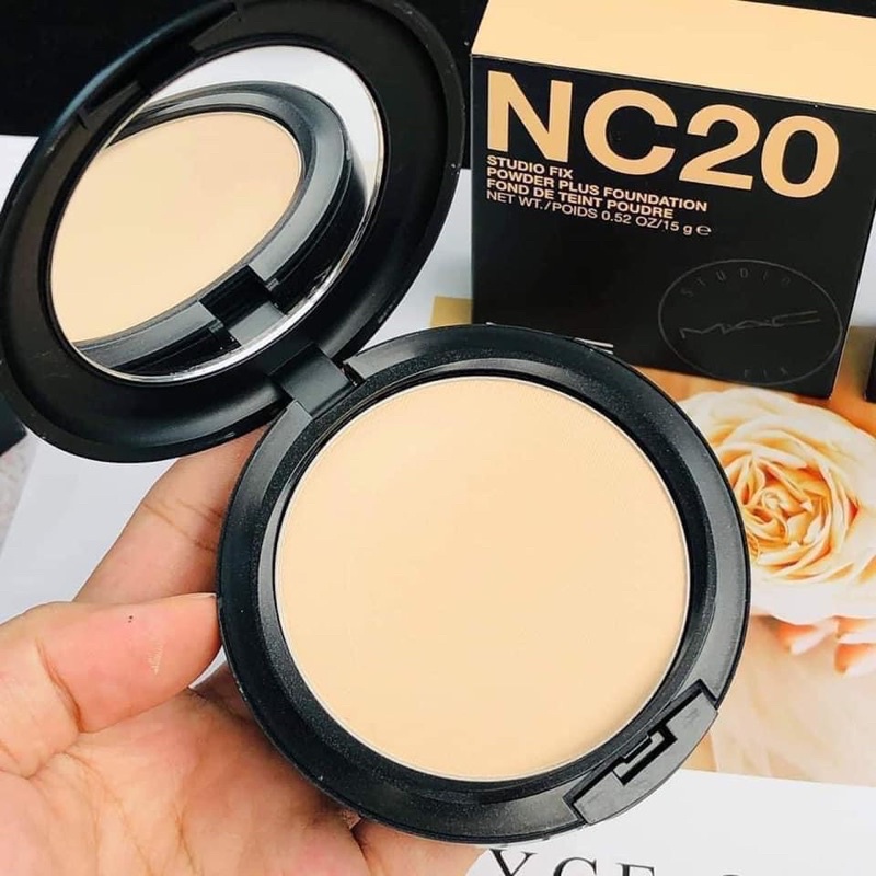 Phấn phủ dạng nén trang điểm MAC Studio Fix Powder Plus Foundation 15g Nc15,Nc20