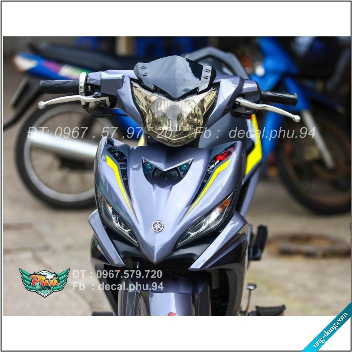 Tem Rời Exciter 135 Lc Xám đen (C)