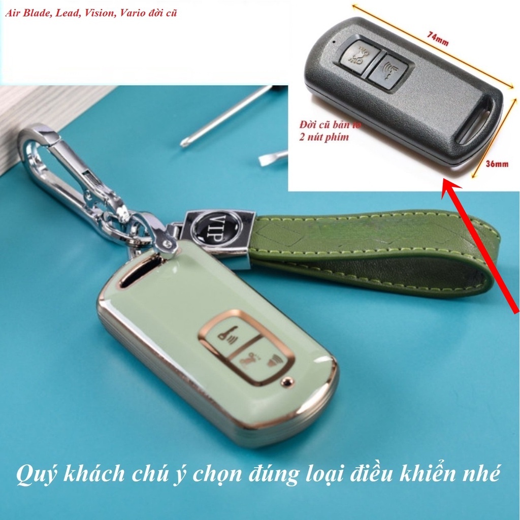 Bao Da Chìa Khóa Thông Minh Cho Xe Hơi Honda Vision SH Mode, Air Blade, Lead, Vario, PCX 150 125