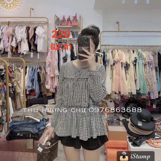áo kẻ 220+ quần 180
