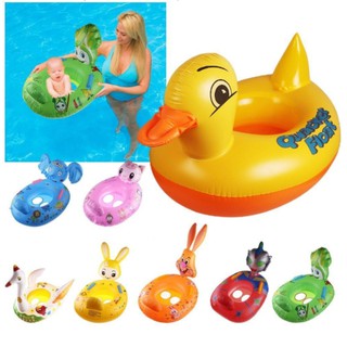 Phao Bơi Hình Con Vịt Cho Bé ( Loại Tốt ) Phao Xỏ Chân - Chống Lật Siêu An Toàn