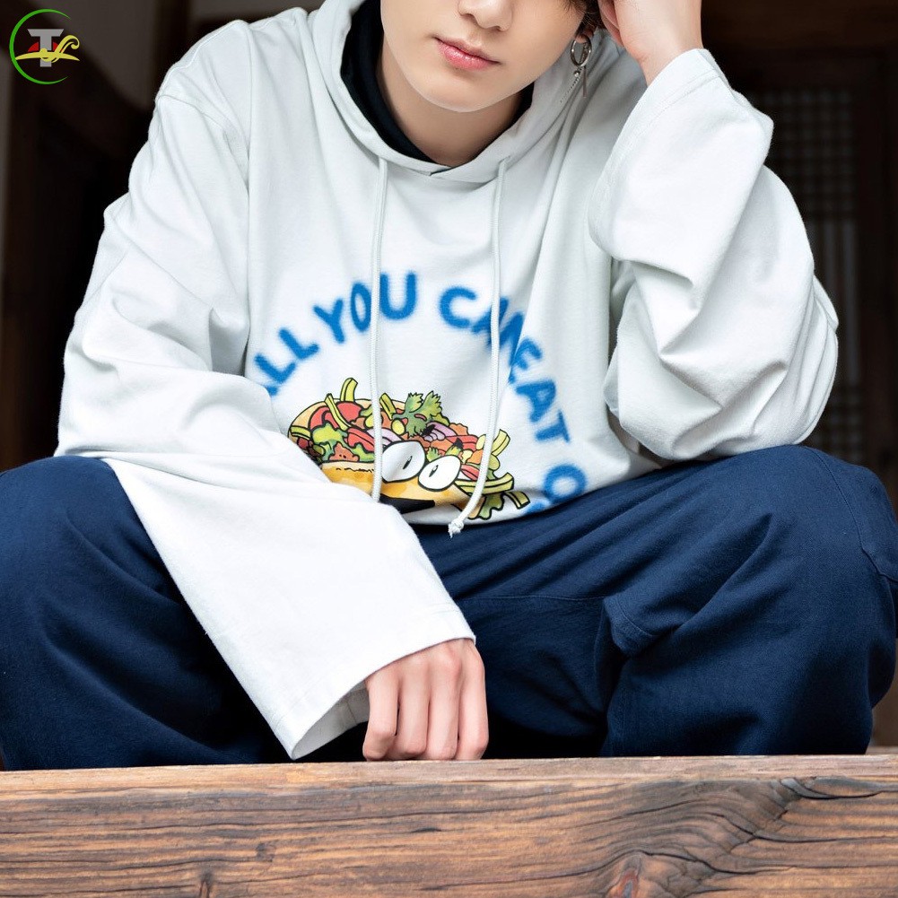 Áo Hoodie Dài Tay Thời Trang Kpop Bts Jungkook