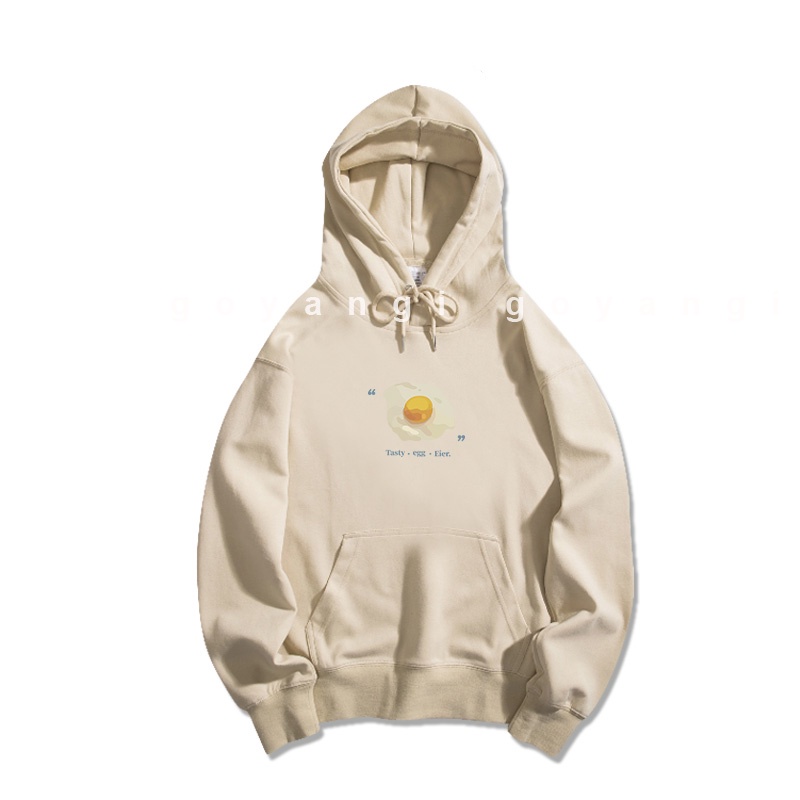 Áo Hoodie GYG Unisex The Egg Form Rộng Oversize Phong Cách Hàn Quốc