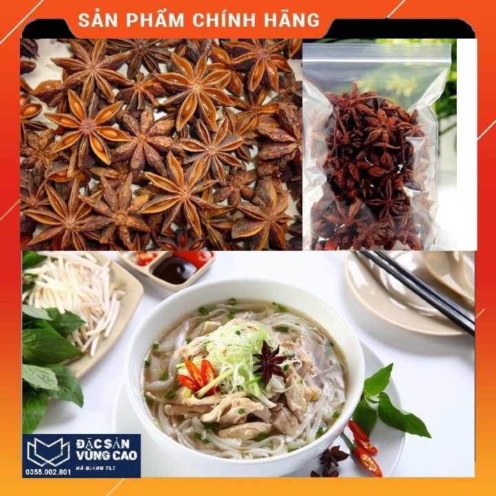 Hoa hồi khô 100g gia vị nấu phở, cải thiện đái dầm