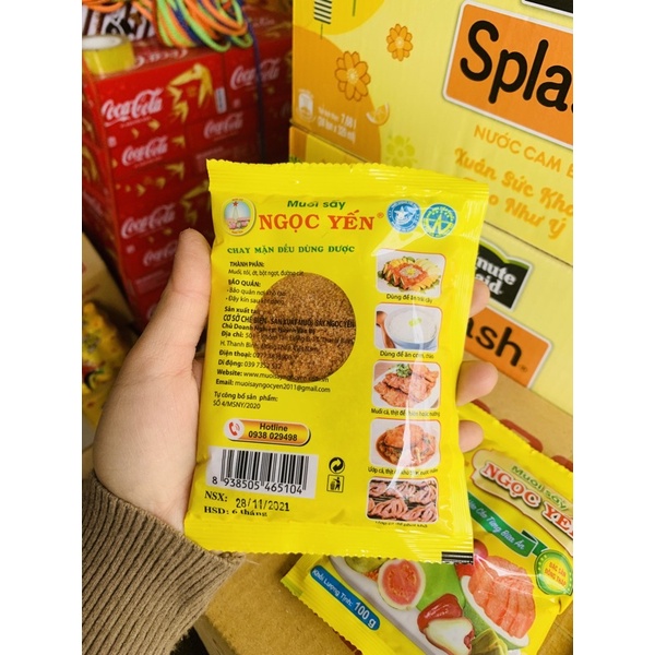 [Mã 154FMCGSALE giảm 8% đơn 500K] Muối Sấy Ngọc Yến Gói 100g(date luôn mới),dặc sản vùng miền