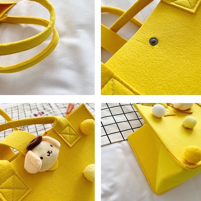 Túi Xách Tote Họa Tiết Hoạt Hình Phong Cách Nhật Bản Đáng Yêu