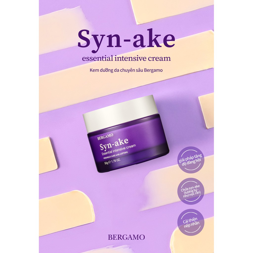 Kem Dưỡng Da Chuyên Sâu Bergamo Synake Essential Intensive 50g