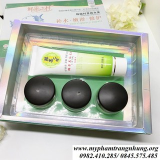 Bộ dechangkum hoa quả 4in1 dưỡng trắng da mờ nám tàn nhang